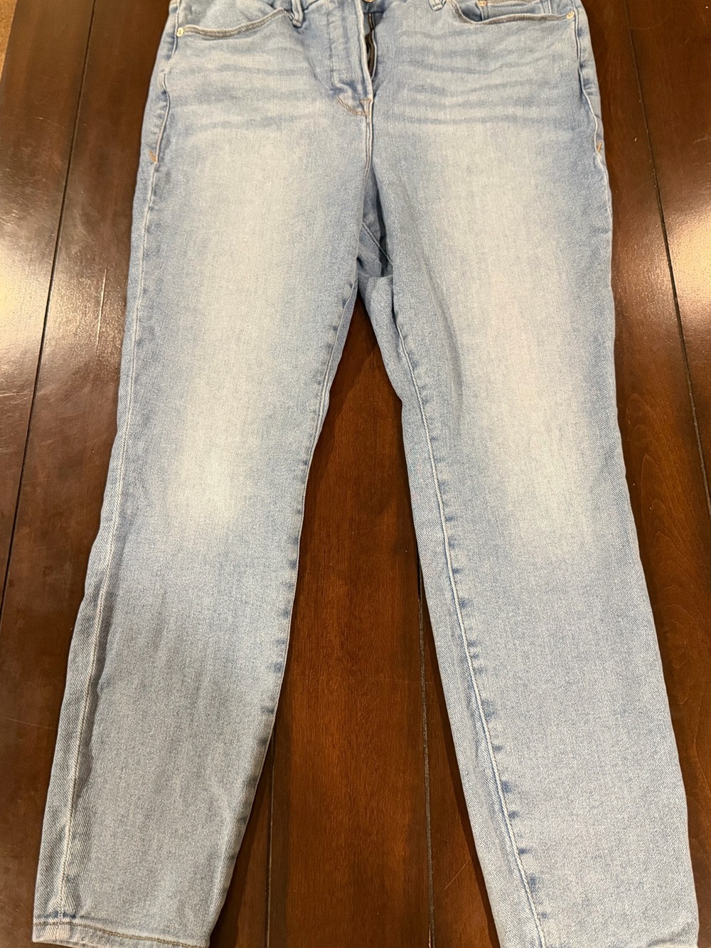 Good American x Zara Light Blue Skinny Jeans